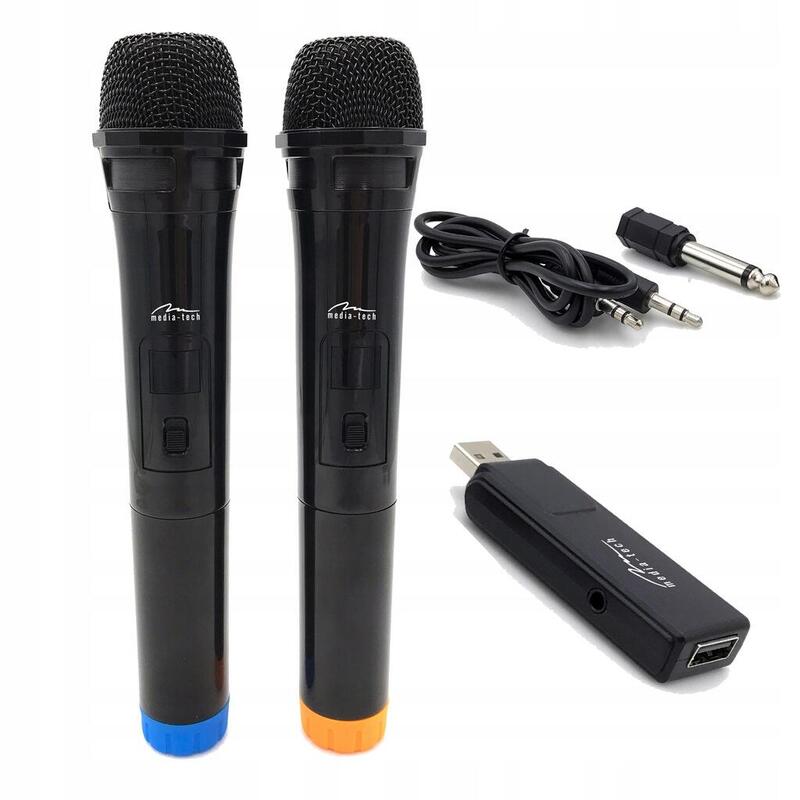 Kit De Micrófono Inalámbrico Media-Tech Karaoke Accent Pro Mt395