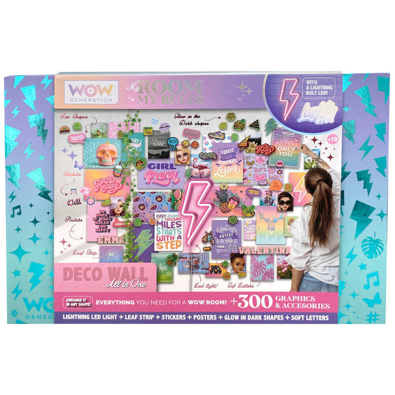 Kit Decoracion Luz Led + Graficos Y Accesorios Wow Generation