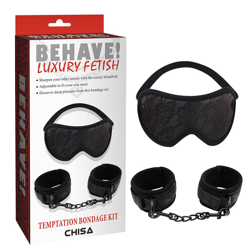 Kit Esposas Y Antifaz Temptation