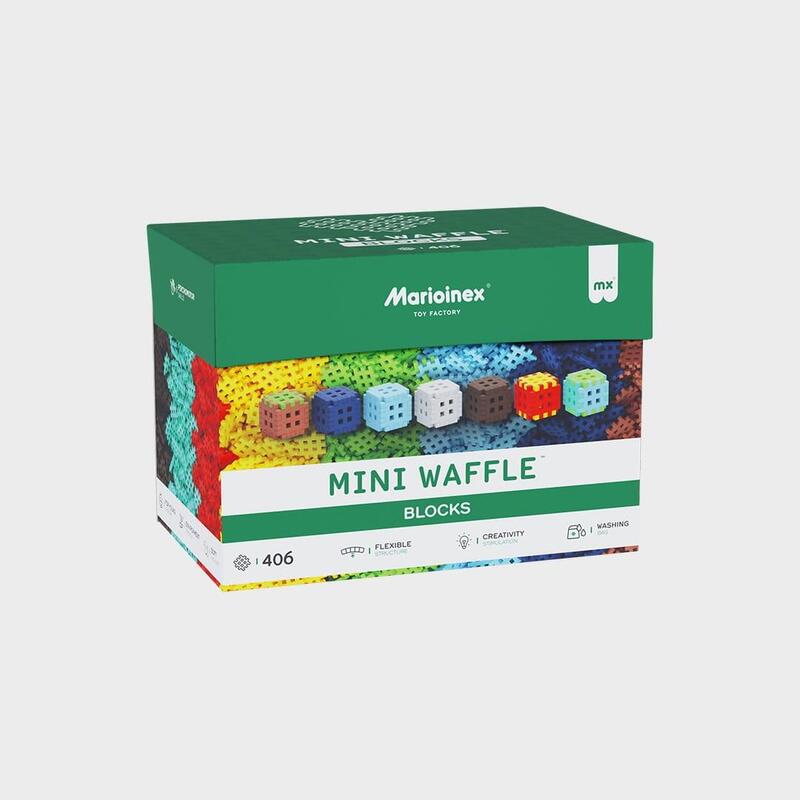 Klocki Konstrukcyjne Marioinex Mini Waffle, 406 Elementów