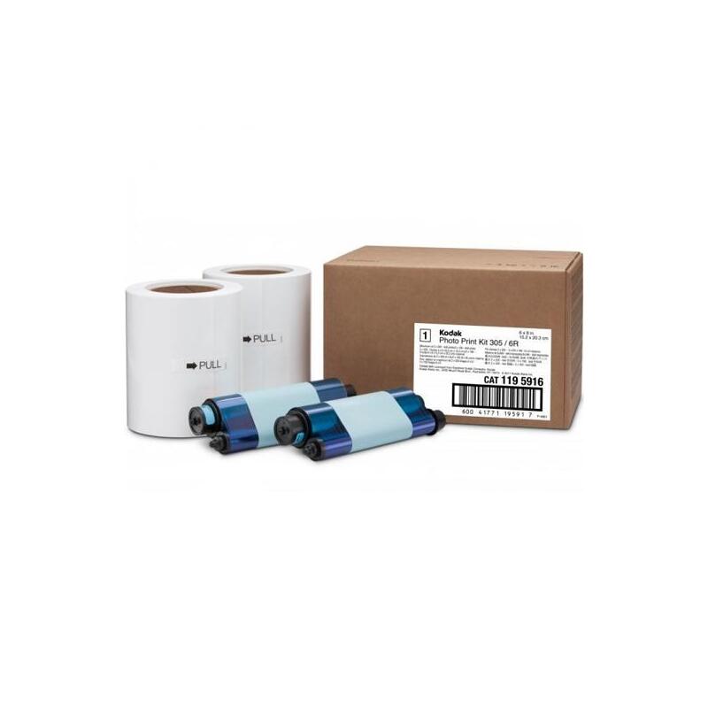 Kodak Papel Fotográfico 2 Rollos Con Consumible 10x15/15x20 Para Impresora 305