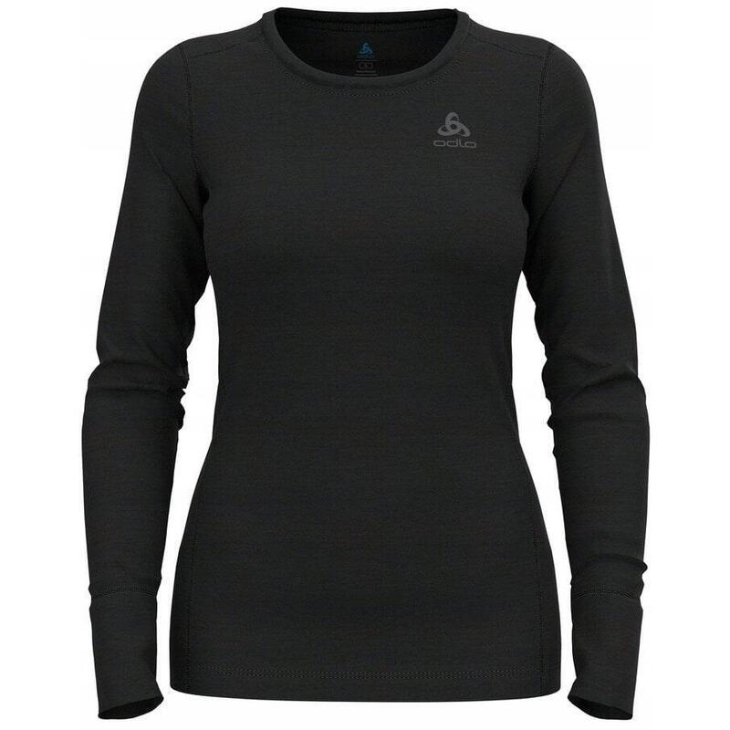 Koszulka Damska Odlo Bl Top Crew Neck L/S Merino 200 Roz. M Negro