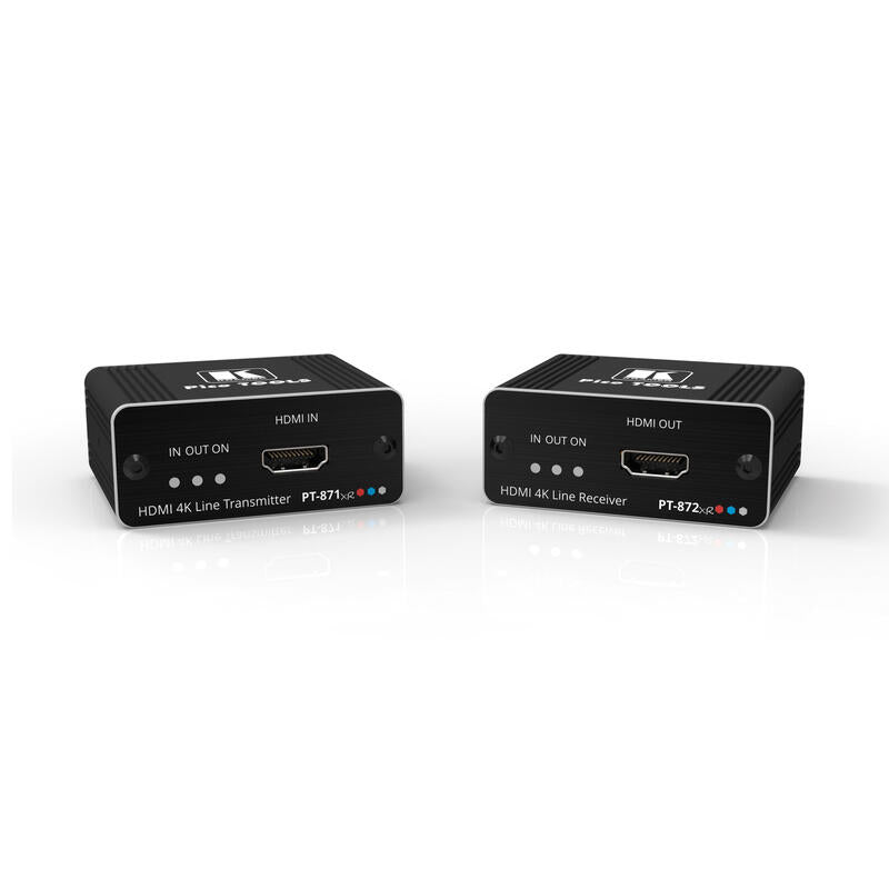 Kramer / Kit De Extensión De Alto Rendimiento / 4k / Hdmi / Pt-871/2xr-Kit Kramer 4k Hdr Hdmi Compact Poc Extender Over Long-Reach Dgkat 2.0-Pt-871/2xr-Kit (50-80389390)