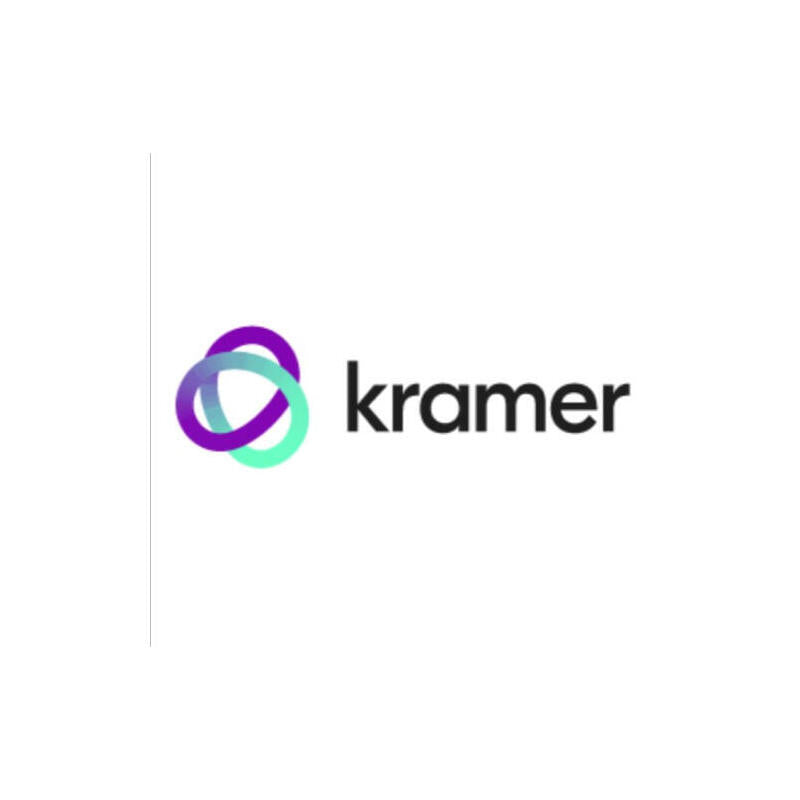 Kramer Room Connectivity Connect - Room Connectivity Plus, Black In-Table Elegant Round Tabletop Connectivity Box With A Lid For 2 Modules (80-000327)