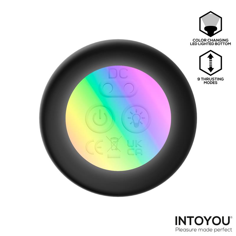 Krax Plug Anal Con Vibración, Thrusting Y Luz Led Con Control Remoto