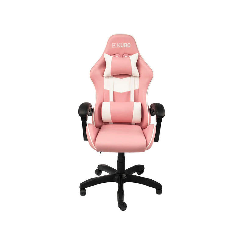 Kubo Silla Gaming Con Reposabrazos, Escritorio, Nailon, Altura Ajustable, 360º, Color Rosa.