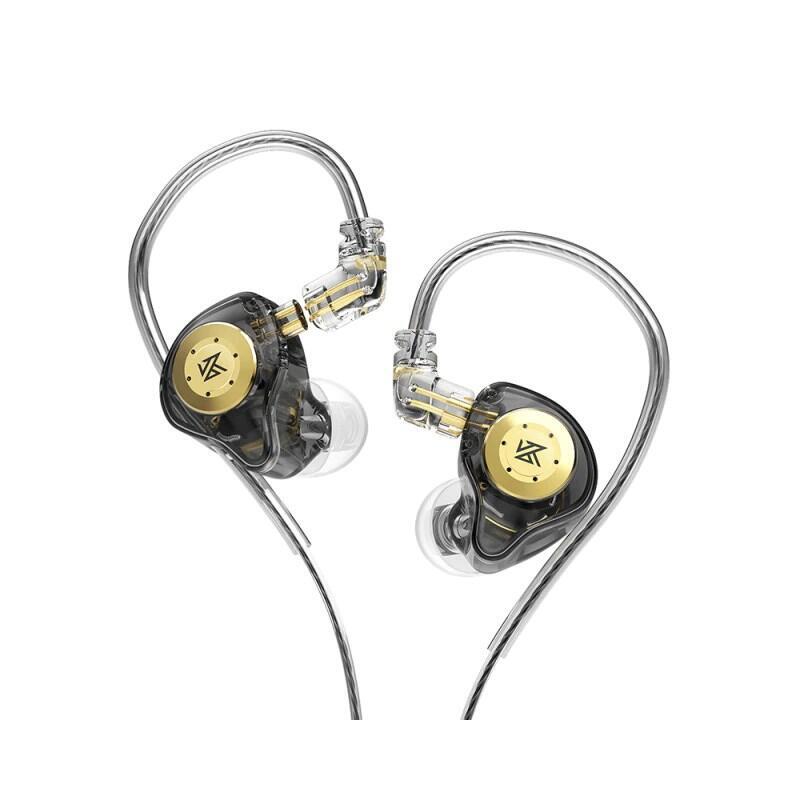 Kz Auriculares Edx Pro Hifi Para Monitor De Oído, Auriculares Deportivos Y Gaming (Con Micrófono) Negro