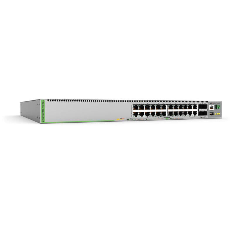 L3 Stack Switch 20x10/100/1000-Cpnt T Poe+ 4x100m/1g/2.5g/5g-T Poe+