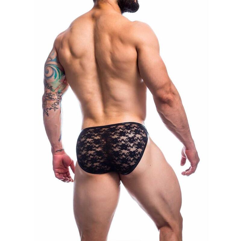 L4ce01 Slip Con Encaje Talla (Interno):L