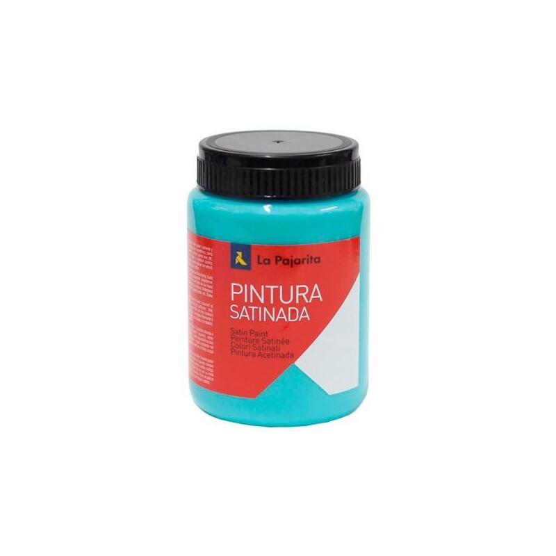 La Pajarita Témpera Escolar Bote De 375ml Satinada Turquesa L-35