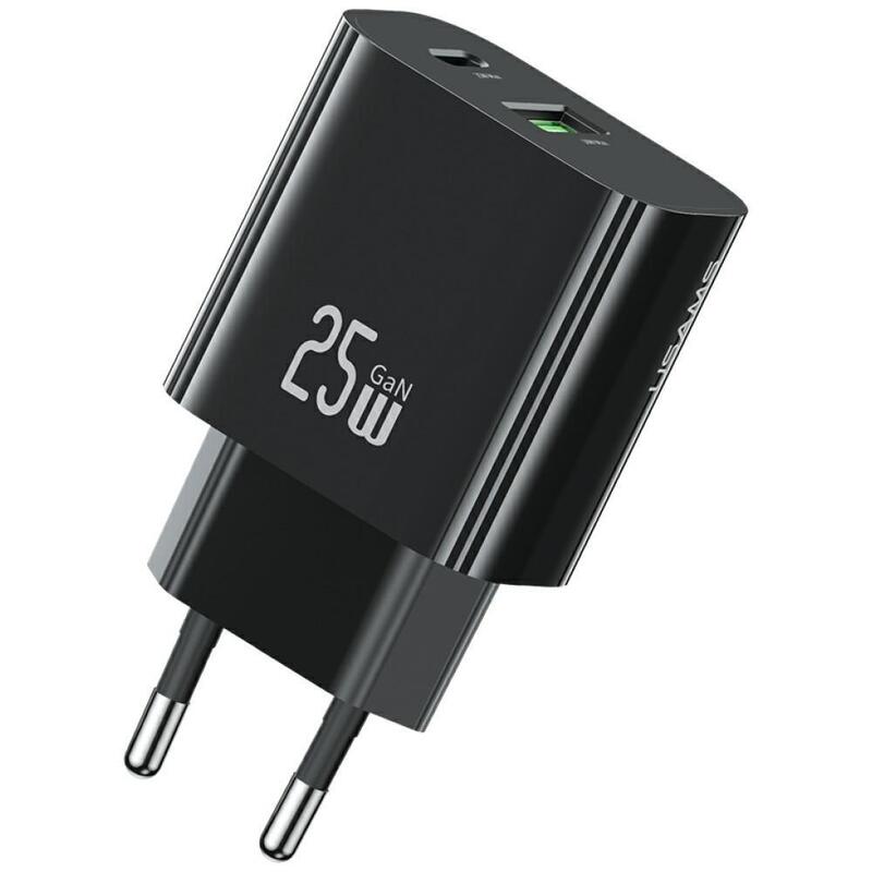 Ladowarka Sieciowa 25w 1xusb-C 1xusb-A Fast Charging Negro