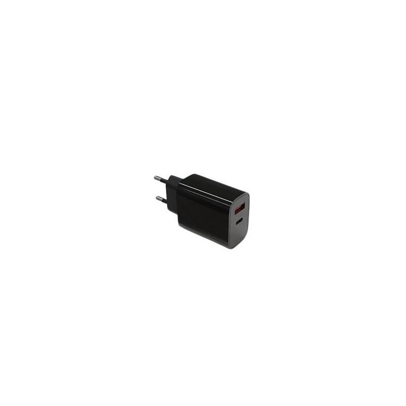 Ladowarka Sieciowa 2x3a Usb C + Usb A Power Delivery Negro