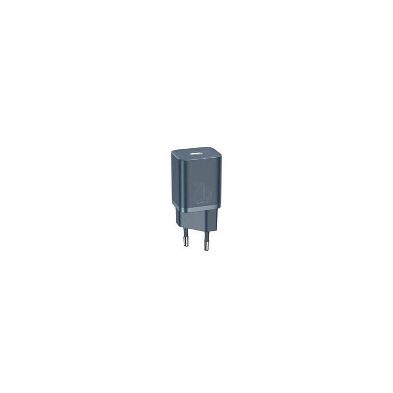 Ladowarka Sieciowa Baseus Super Si Quick Charger 1c 20w Z Przewodem Usb-C Do Lightning 1m (Niebieska)