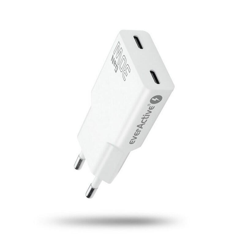 Ladowarka Sieciowa Super Slim Qc 4+ 30w 2xusb-C Biala Sc-385q