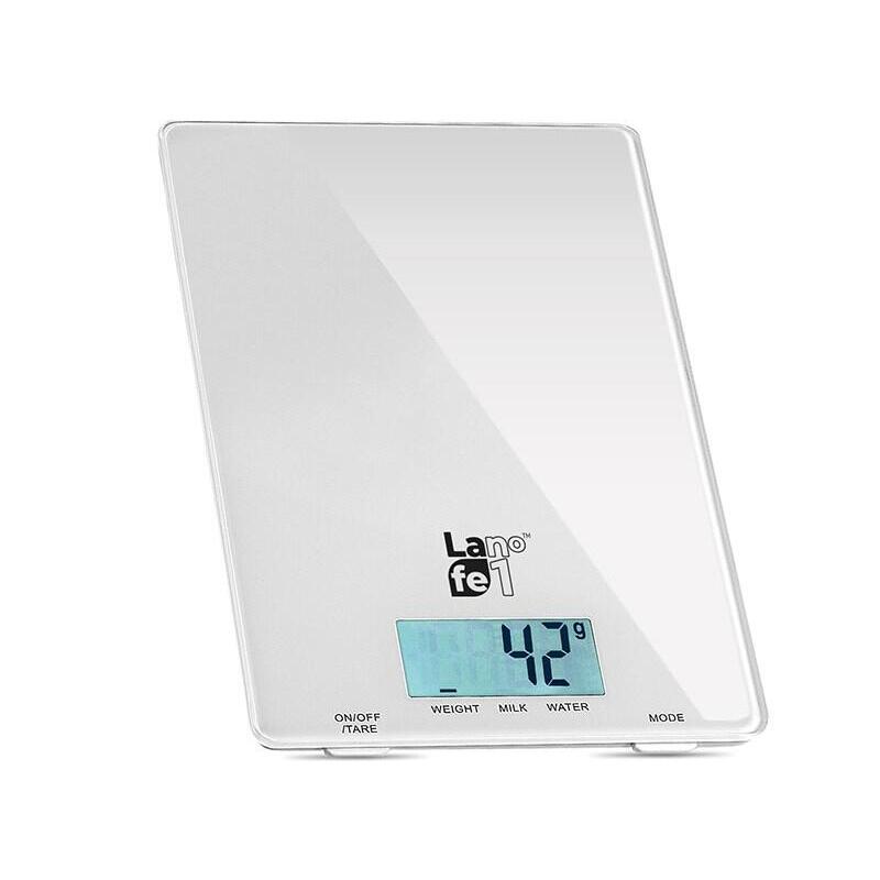 Lafe Wks001.5 Báscula De Cocina Báscula Electrónica De Cocina Blanco, Encimera Rectángulo