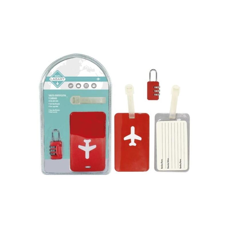 Lagart Pack Con Tarjeta Identificativa Y Candado De Combinacion