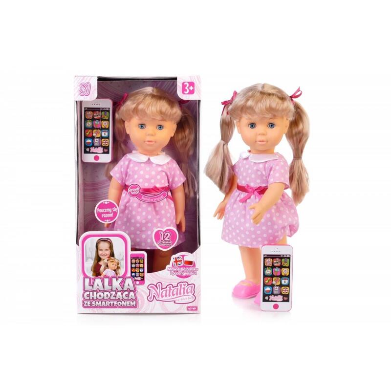 Lalka Natalia Chodzaca Ze Smartfonem 41cm