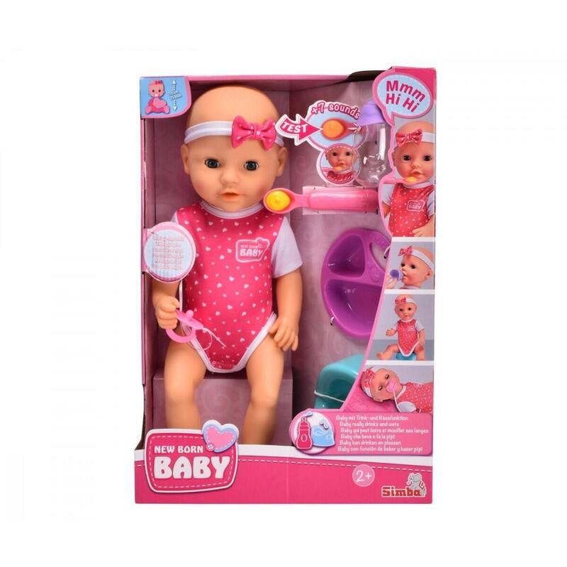 Lalka New Born Baby Glodny Bobas 38 Cm