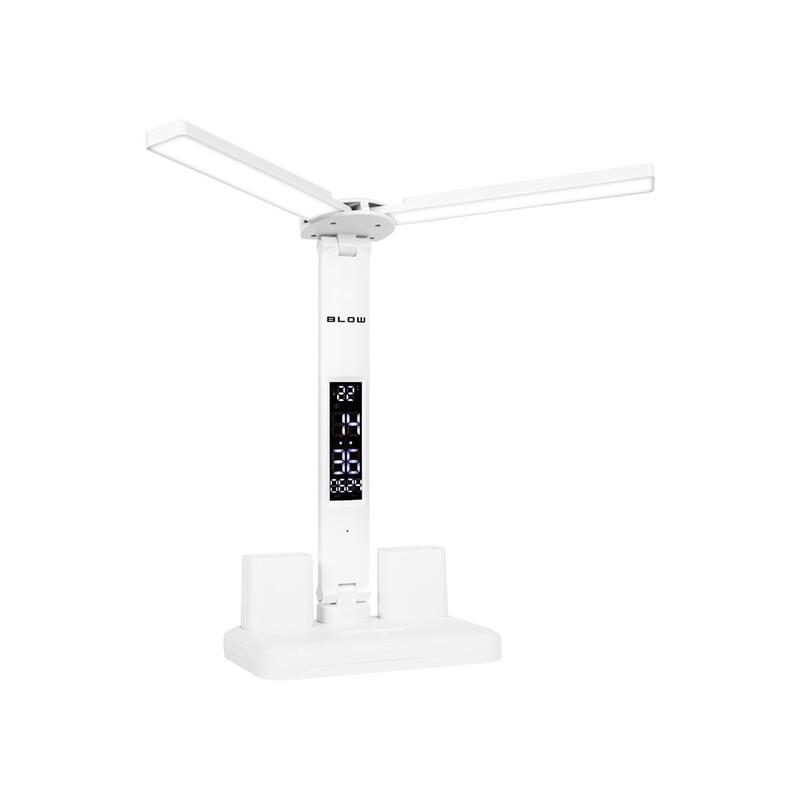 Lámpara De Escritorio Led Lb-24 Con Reloj