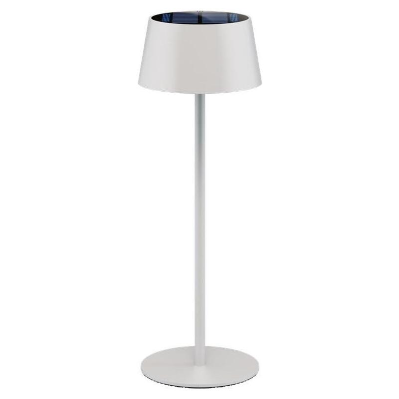 Lámpara De Mesa Solar Led Inalámbrica, Blanca, Con Control Táctil, 150 Lm, Luz Blanca Cálida (3000 K), Regulable Sin Niveles