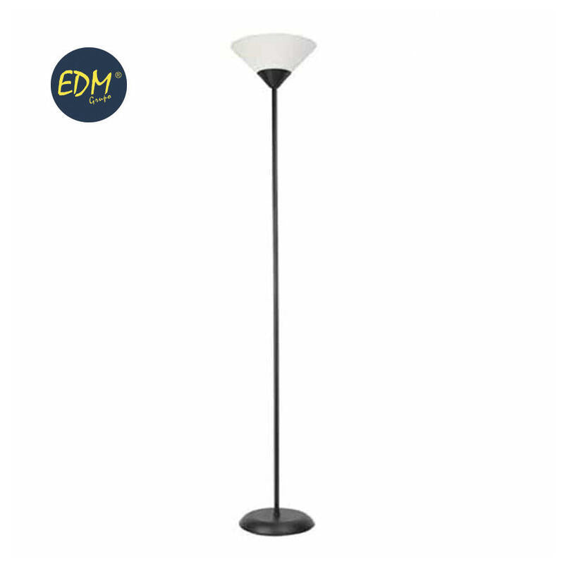 Lampara De Pie Modelo Miami Color Negro E27 60w Edm
