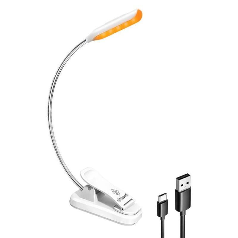Lámpara Inalámbrica Glocusent Clip Usb Tipo C Blanco