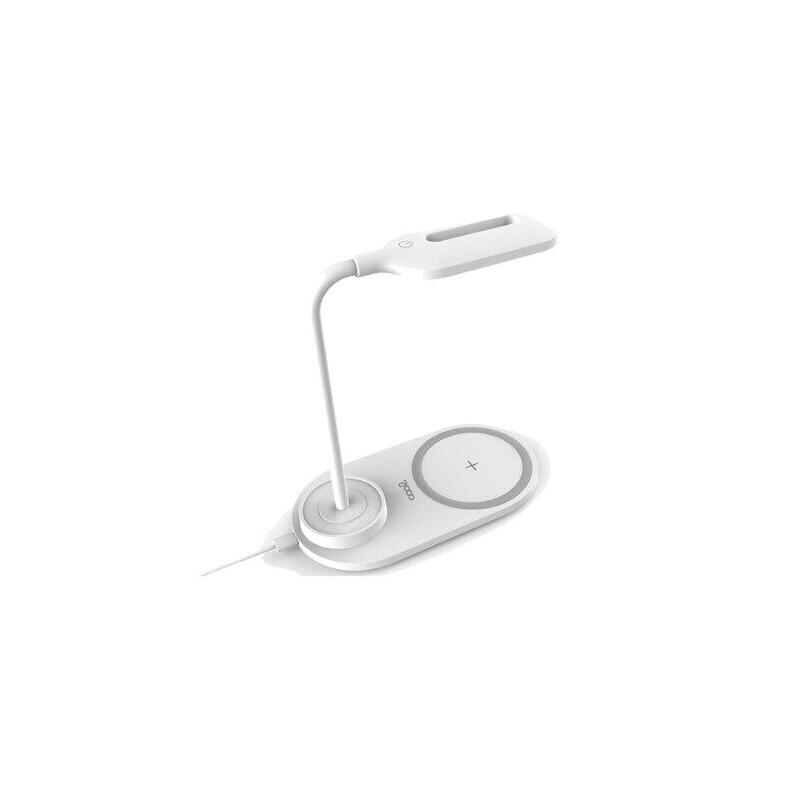 Lámpara Led + Base Carga Qi Cool Blanco