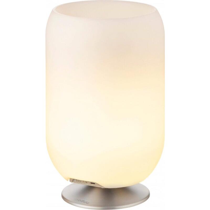 Lámpara Led Con Altavoz Y Coolerem Para Napoje Atmos Silver
