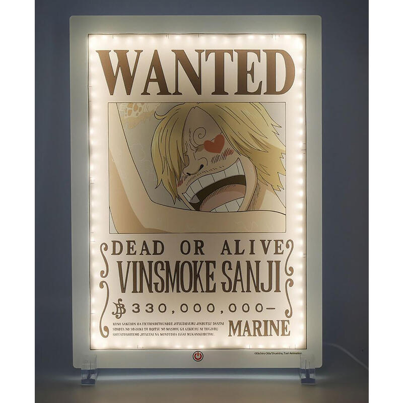 Lampara Led Neon Teknofun Madcow Entertainment Wanted One Piece Sanji 40 Cm