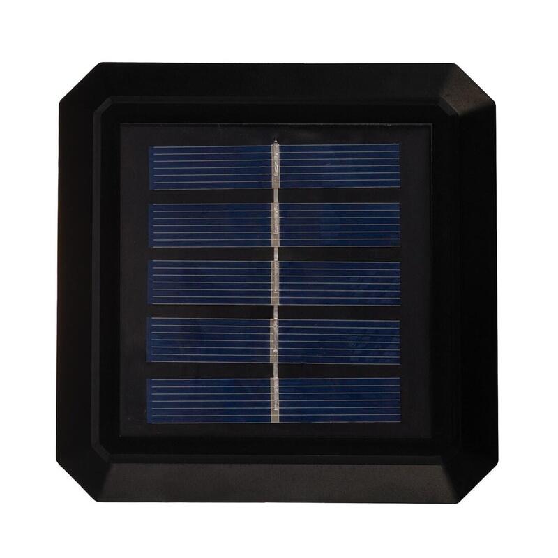 Lámpara Led Solar Para Poste Greenblue, 100 X 100 Mm, Cubierta En Forma De Sobre, 3200 K, Gb128 Ww