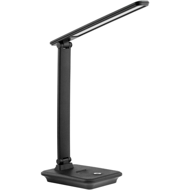 Lampka Biurkowa Led Maclean, Max. 9w, 220-240v Ac, Mozliwosc Zmiany Barwy, Sciemnialna, 450lm, Mce614 B Czarna