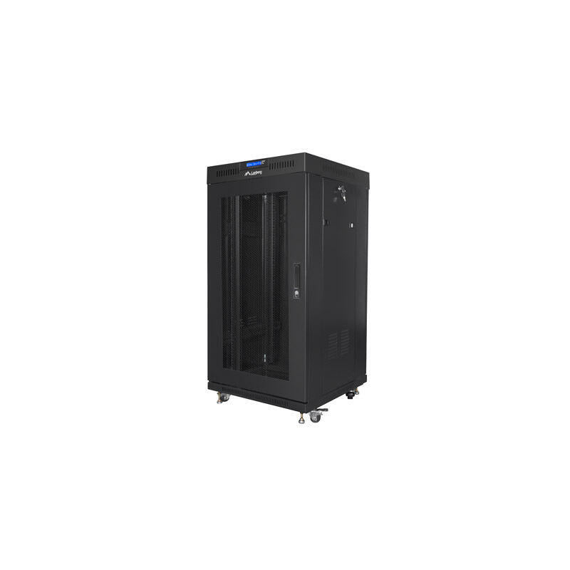 Lanberg Armario Rack 19" Free-Standing 22u 600x600 Flat Pack With Mesh Door Lcd Negro V2