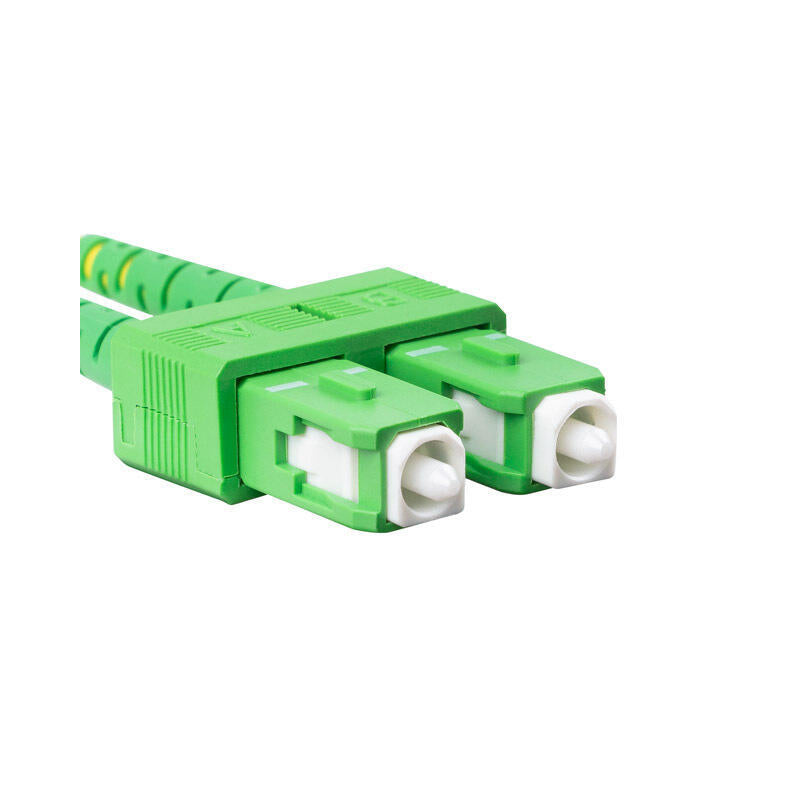 Lanberg Cable Fibra Óptica Sm Sc Apc-Lc Apc Duplex 1m Lszh G657a1 3.0mm Yellow