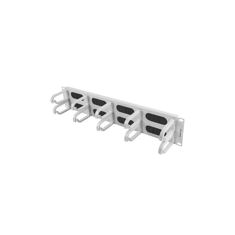 Lanberg Panel De Escobilla Para Gestión De Cables 19 "10 Anillos - Tipo B 2u Gris