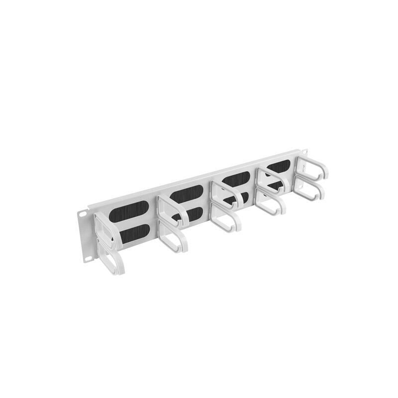 Lanberg Panel De Escobilla Para Gestión De Cables 19 "10 Anillos - Tipo B 2u Gris