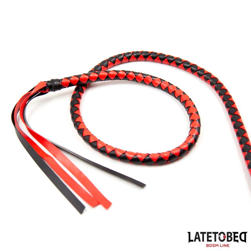Látigo Largo Rojo Y Negro 210cm
