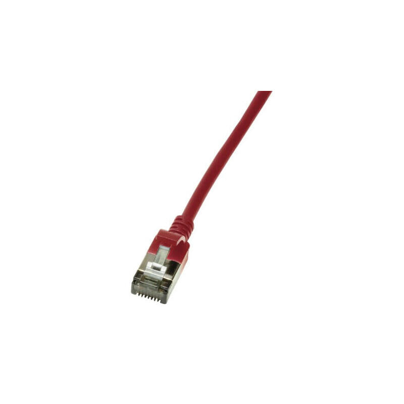Latiguillo Cat 6a, U/Ftp, 1.50 M, Rojo, Lszh-Tpe Slim Delgado Logilink