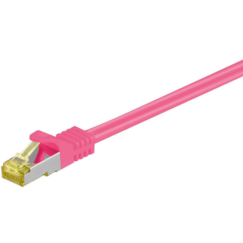 Latiguillo Cat 7, S/Ftp, 30.00 M, Magenta, Lszh Goobay