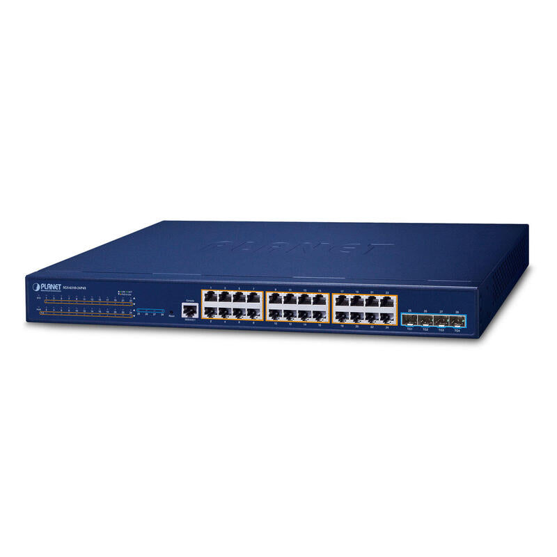Layer 3 24-Port 10/100/1000t 802.3at Poe + 4-Port 10g Sfp+