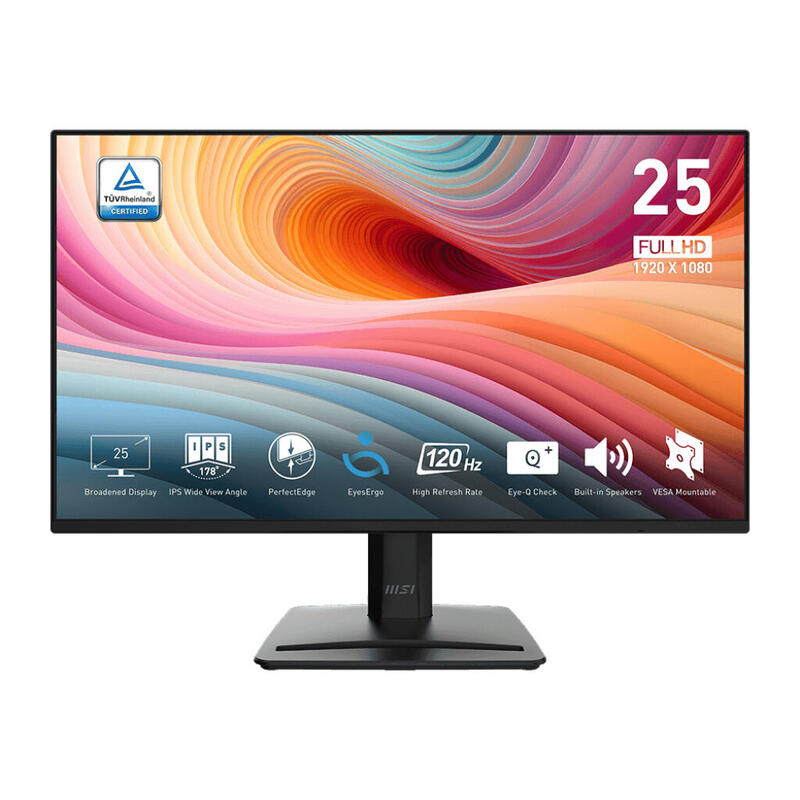 Lcd Monitor Msi 24.5" Business Matte Panel Ips 1920x1080 16:9 120hz 1 Ms Speakers Colour Black Promp252e2
