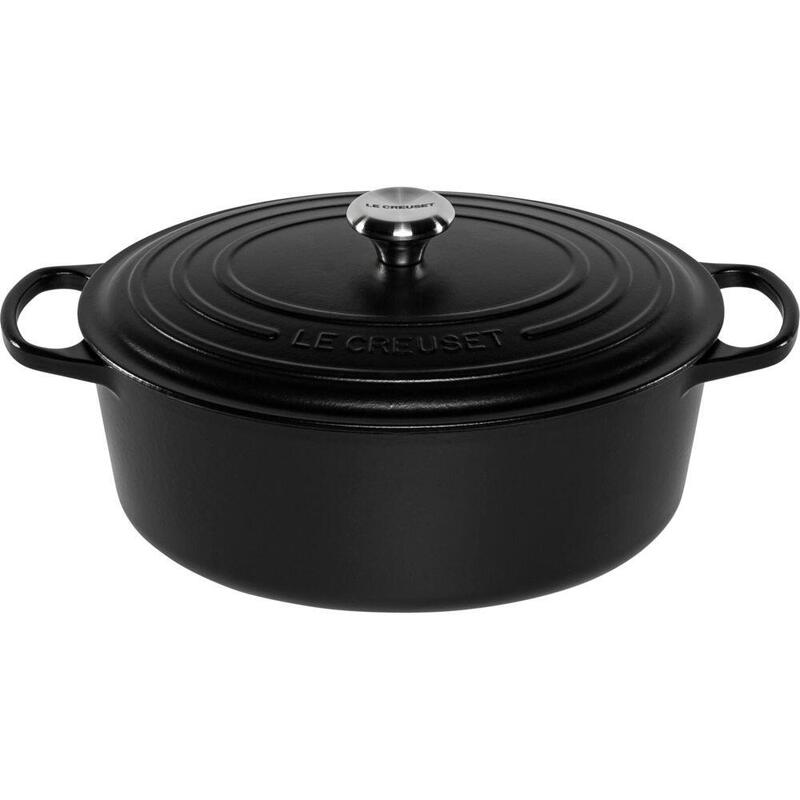 Le Creuset Signature Bräter Schwarz Oval 33 Cm