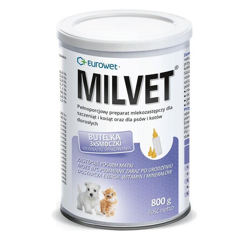Leche En Polvo Eurowet Para Cachorros Y Gatitos, 10 X 100 G.