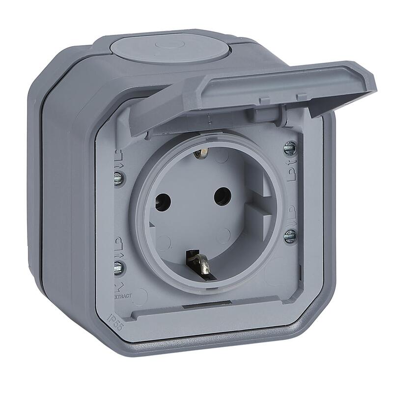 Leg Legrand 069730l Plexo New Frap Contacto De Protección Toma De Corriente Steckkl. (Sl) Eb, Ip4