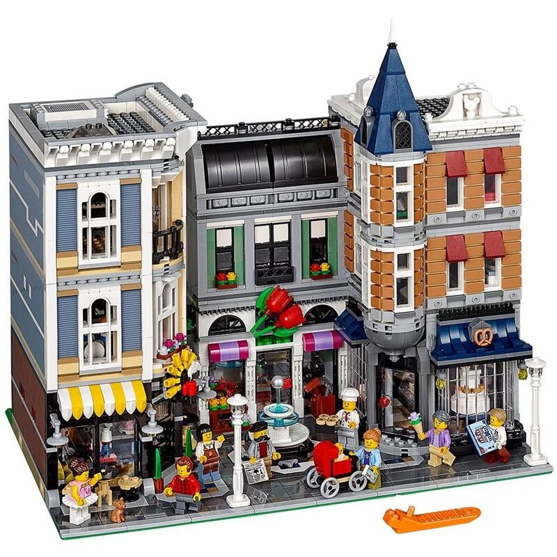 Lego 10255 Gran Plaza, Modular Buildings, Maqueta Para Construir Adultos Y Adolescentes