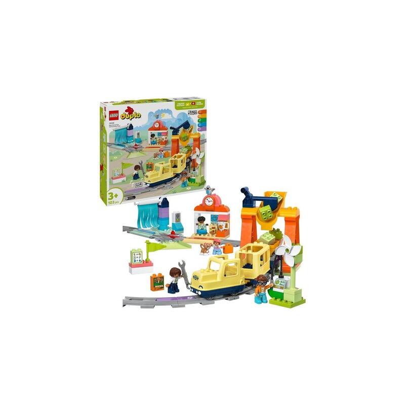 Lego 10428 Duplo Town Juguete De Construcción De Tren Interactivo Grande 10428