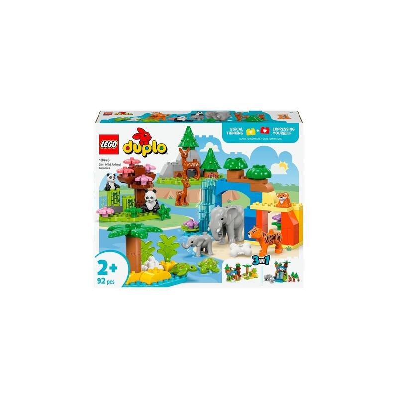 Lego 10446 Duplo Town Familias De Animales Salvajes Set 3en1 Juguete De Construcción 10446
