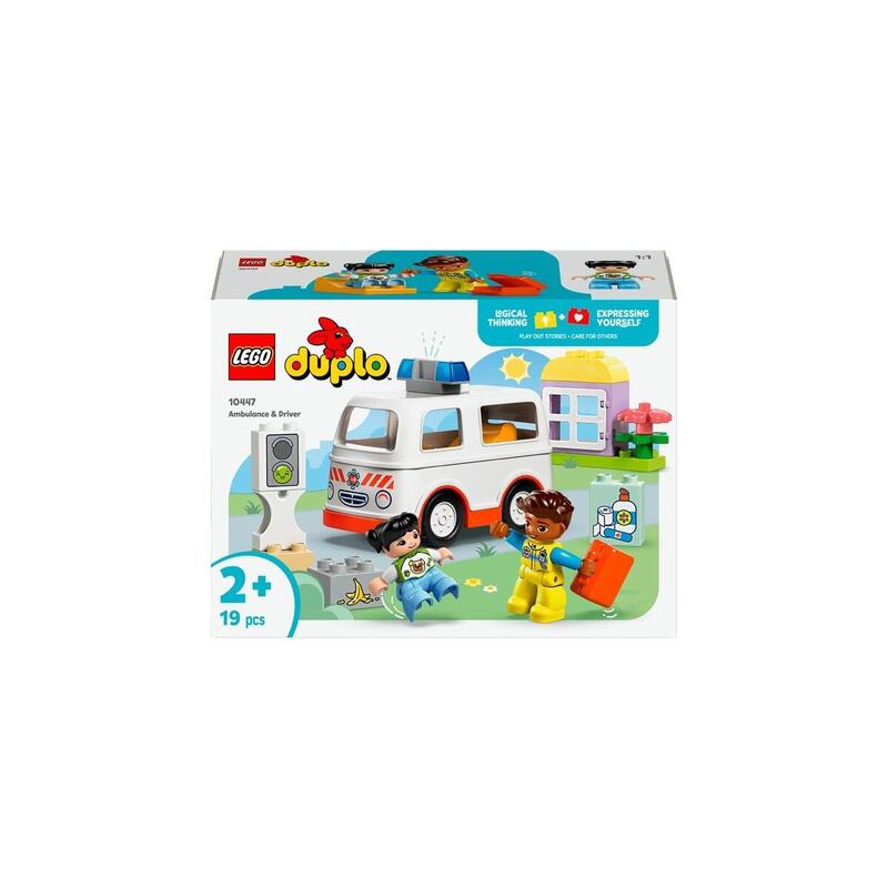 Lego 10447 Duplo Town Ambulancia Con Conductor, Juguete De Construcción 10447