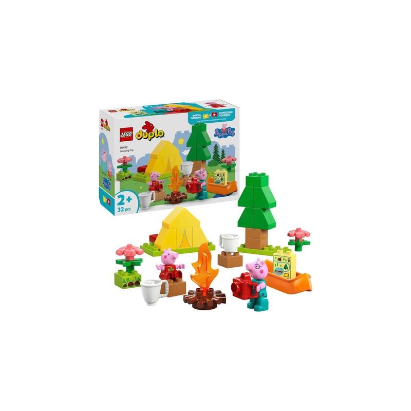 Lego 10452 Duplo Peppa Pig Camping Trip, Juguete De Construcción 10452