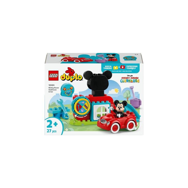 Lego 10454 Duplo Disney Casa Club Y Coche De Mickey, Juguete De Construcción 10454