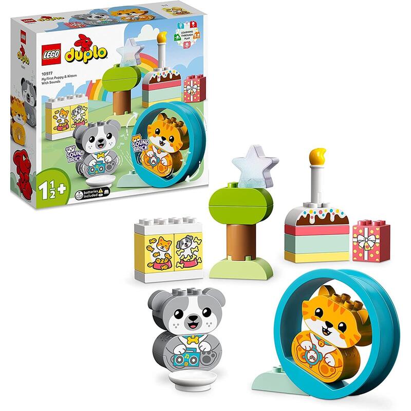 Lego 10977 Mis Primeros Cachorrito Y Gatito Con Sonidos